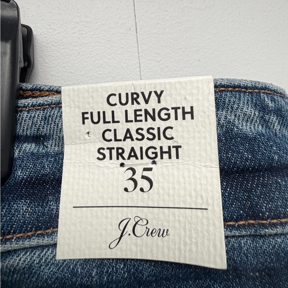 NWT J. Crew Medium Blue Straight-Leg Women's Jeans - Picture 4 of 7